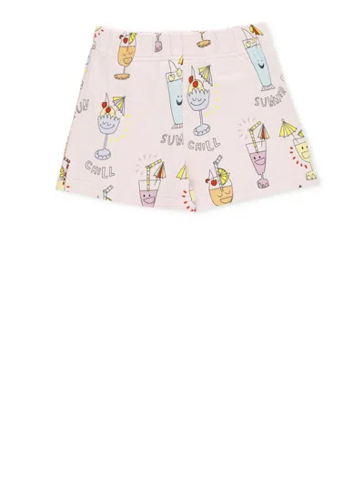 Stella Mccartney Kids' Shorts With Print In Pink
