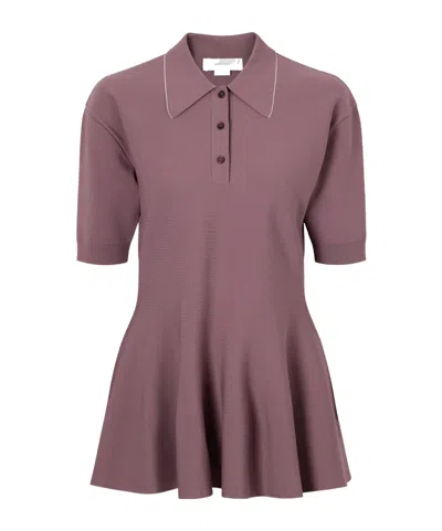 Stella Mccartney Short-sleeve Polo Top In Pink