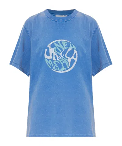 Stella Mccartney Abbey Road Boyfriend T-shirt Washed Light Blue