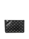 Stella Mccartney Alter Mat Studded Clutch Bag In Black
