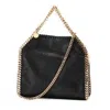 Stella Mccartney Falabella Mini Black Handbag With Handle And Chain Shoulder Strap In Eco Leather Woman In Black