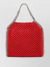 Stella Mccartney Shoulder Bag Chain Strap Open Knit Design