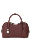 Stella Mccartney Ryder Bordeaux Handbag With Two Top Handles And Front Padlock Detail With Logo In Ecoleather Woman In Burgundy