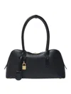 Stella Mccartney Structured Shape Shoulder Bag With Gold-tone Hardware In Black