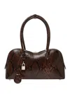 Stella Mccartney Stella Ryder Medium Snake-effect Faux Leather Shoulder Bag In Animal Print