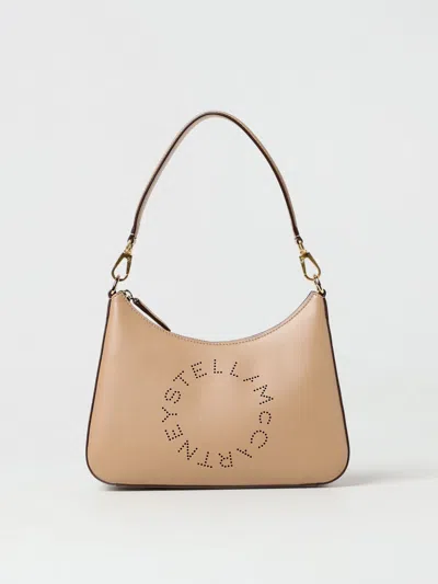 Stella Mccartney Stella Logo Shoulder Bag In Beige
