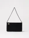 Stella Mccartney Womens Black Falabella Pochette Faux-leather Shoulder Bag In Black
