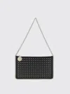 Stella Mccartney Falabella Stud-embellished Chain Shoulder Bag In Black