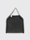 Stella Mccartney Tiny Falabella Stud-embellished Tote Bag In Black