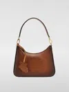 Stella Mccartney Perforated-logo Shoulder Bag In Brown