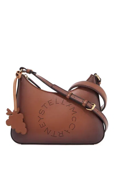 Stella Mccartney Shoulder Bag With Logo Branding In Brown