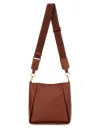 Stella Mccartney Logo Shoulder Bag With Hardware And Handle In Brown