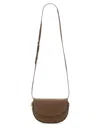 Stella Mccartney Shoulder Bag With Logo In Brown