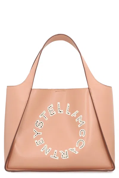 Stella Mccartney Shoulder Bag With Logo In Pink