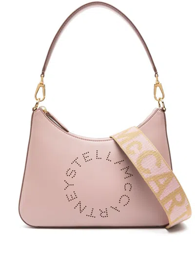Stella Mccartney Shoulder Bag With Studs In Shell
