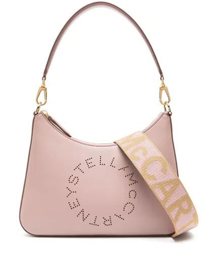 Stella Mccartney Shoulder Bag With Studs In Pink & Purple