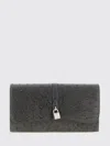 Stella Mccartney Ryder Rectangular Crossbody Bag Textured Strap In Gray