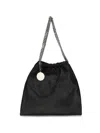 Stella Mccartney Falabella Medium Drawstring Shoulder Bag In Black