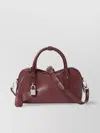 Stella Mccartney Shoulder Bags Structured Padlock Detail In Burgundy