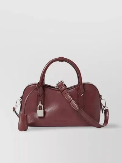 Stella Mccartney Shoulder Bags Structured Padlock Detail In Burgundy