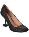 Stella Mccartney Shroom Glitter Pump In Black