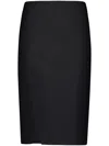 Stella Mccartney Side-sllit Skirt In Black