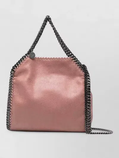 Stella Mccartney Siena Shaggy Deer Mini Chain Tote Bag In Brown