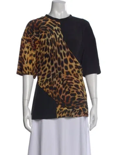 Pre-owned Stella Mccartney Silk Animal Print Top W/ Tags In Multi