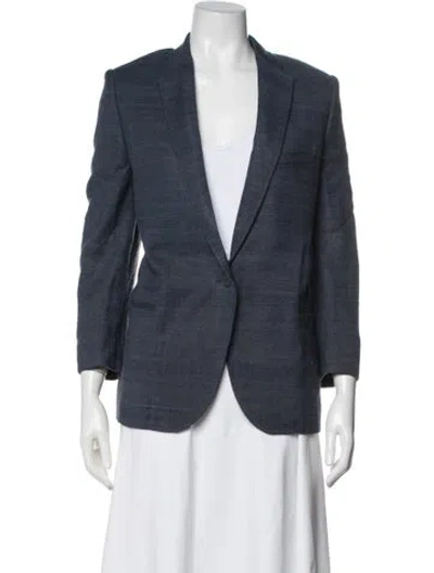 Pre-owned Stella Mccartney Silk Blazer In Blue