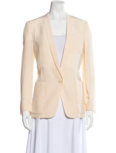 Pre-owned Stella Mccartney Silk Blazer In Neutral