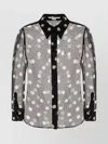 Stella Mccartney Polka Dot Printed Semi-sheer Shirt
