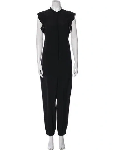 Pre-owned Stella Mccartney Silk Crew Neck Jumpsuit In Gray