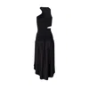 Stella Mccartney Silk Cut-out Maxi Dress Women In Black