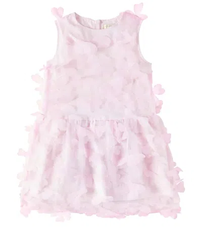 Stella Mccartney Kids' Silk Dress In Pink