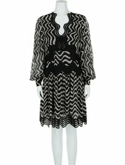 Pre-owned Stella Mccartney Silk Dress W/ Tags In Black