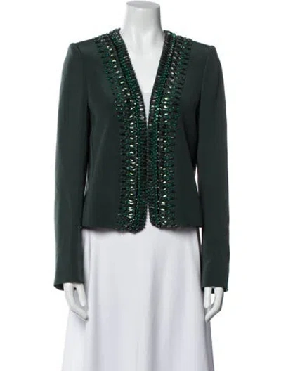 Pre-owned Stella Mccartney Silk Evening Jacket In Green