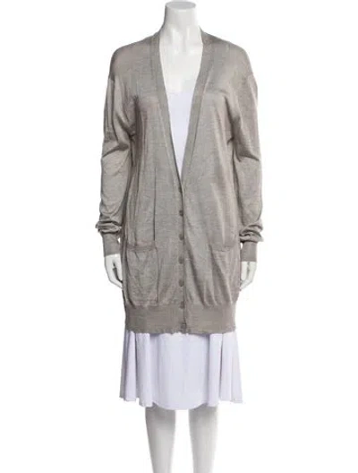 Pre-owned Stella Mccartney Silk Jacket In Gray