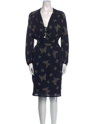 Pre-owned Stella Mccartney Silk Knee-length Dress In Black