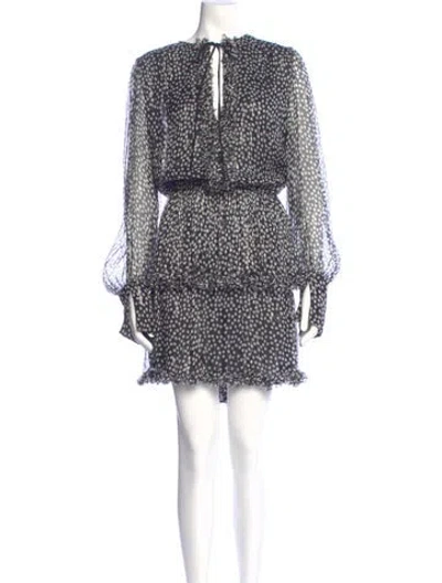 Pre-owned Stella Mccartney Silk Knee-length Dress In Black