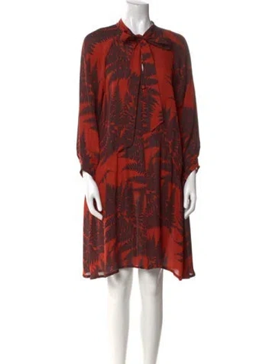 Pre-owned Stella Mccartney Silk Knee-length Dress In Black