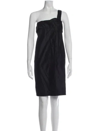 Pre-owned Stella Mccartney Silk Knee-length Dress In Blue