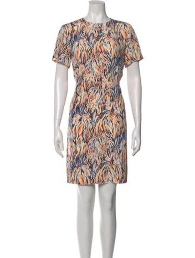 Pre-owned Stella Mccartney Silk Knee-length Dress In Neutral