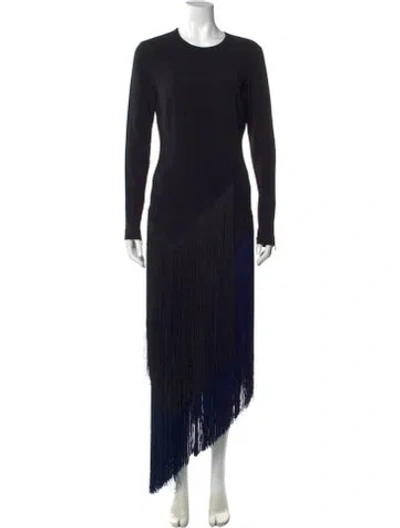 Pre-owned Stella Mccartney Silk Knee-length Dress W/ Tags In Black