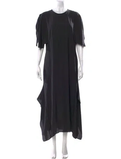 Pre-owned Stella Mccartney Silk Long Dress In Black