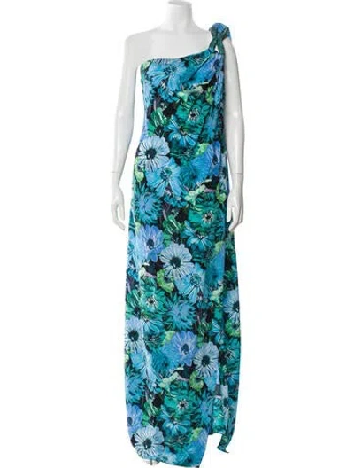 Pre-owned Stella Mccartney Silk Long Dress In Blue