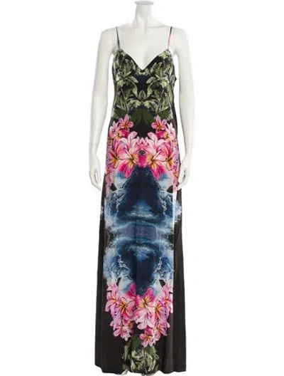 Pre-owned Stella Mccartney Silk Long Dress In Multi
