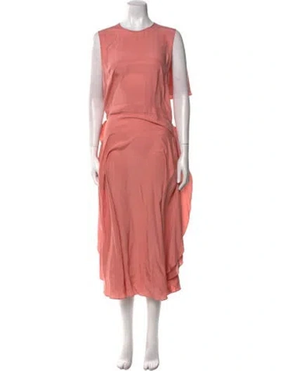 Pre-owned Stella Mccartney Silk Long Dress In Pink