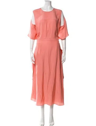 Pre-owned Stella Mccartney Silk Long Dress In Pink