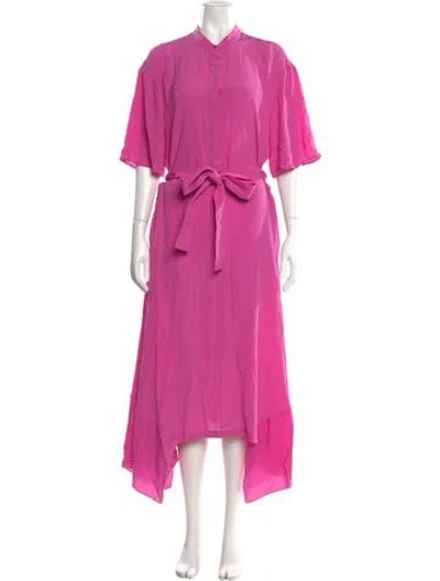 Pre-owned Stella Mccartney Silk Long Dress In Pink