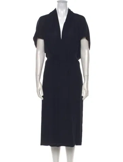 Pre-owned Stella Mccartney Silk Long Dress W/ Tags In Blue
